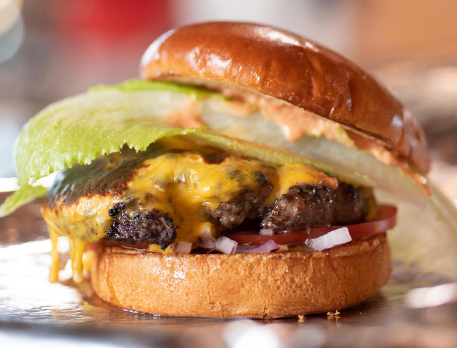 Green Chile Cheesburger